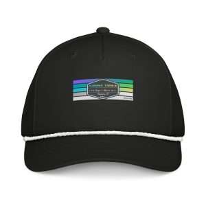 Ghost Town Design and Apparel | GT Logo Blue and Grey Striped Hat