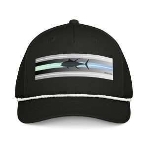 Ghost Town Design and Apparel | Tuna with Blue and Silver Striped Hat