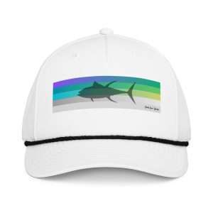 Ghost Town Design and Apparel | Tuna Blue and Green Striped Hat