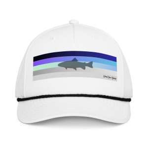 Ghost Town Design and Apparel | Trout Blue and Grey Striped Hat