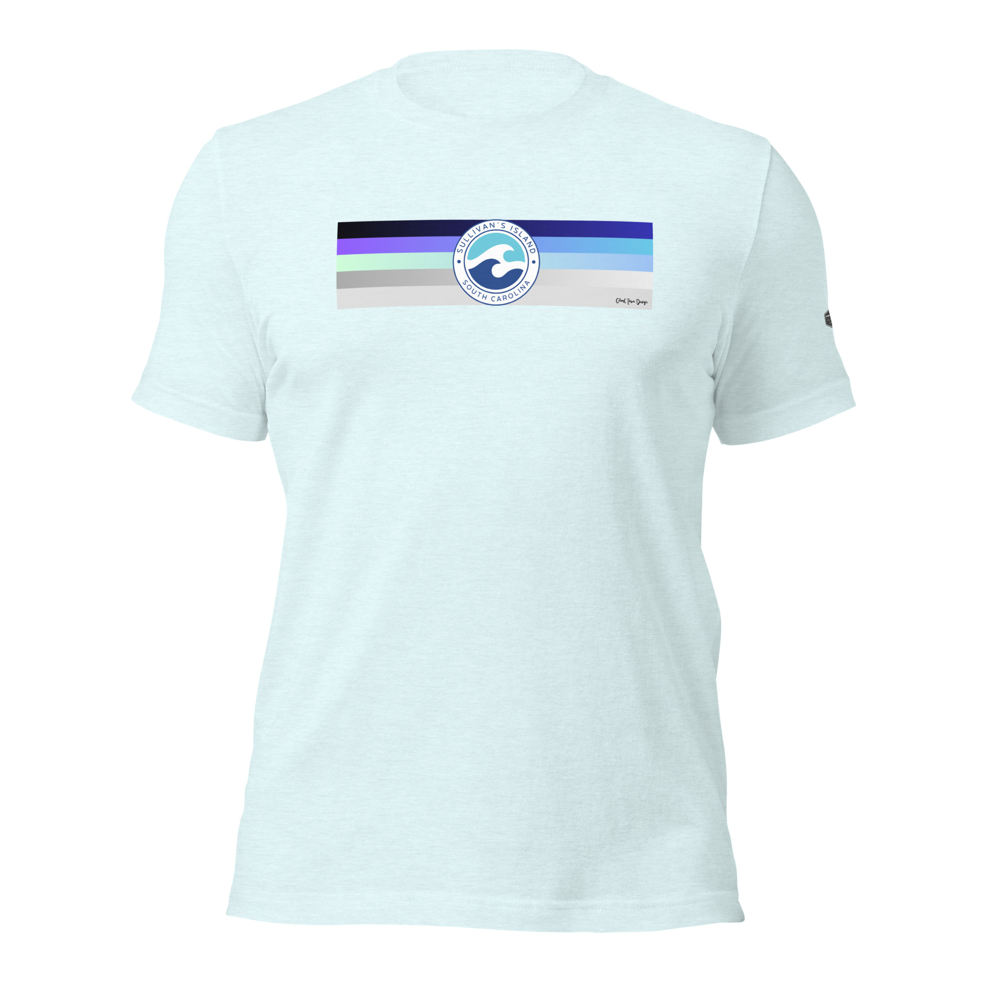 Ghost Town Design and Apparel | Charleston Waves Blue - T-Shirt