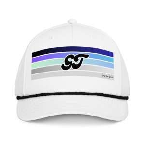 Ghost Town Design and Apparel | GT Logo - Blue & Grey Stripes Hat